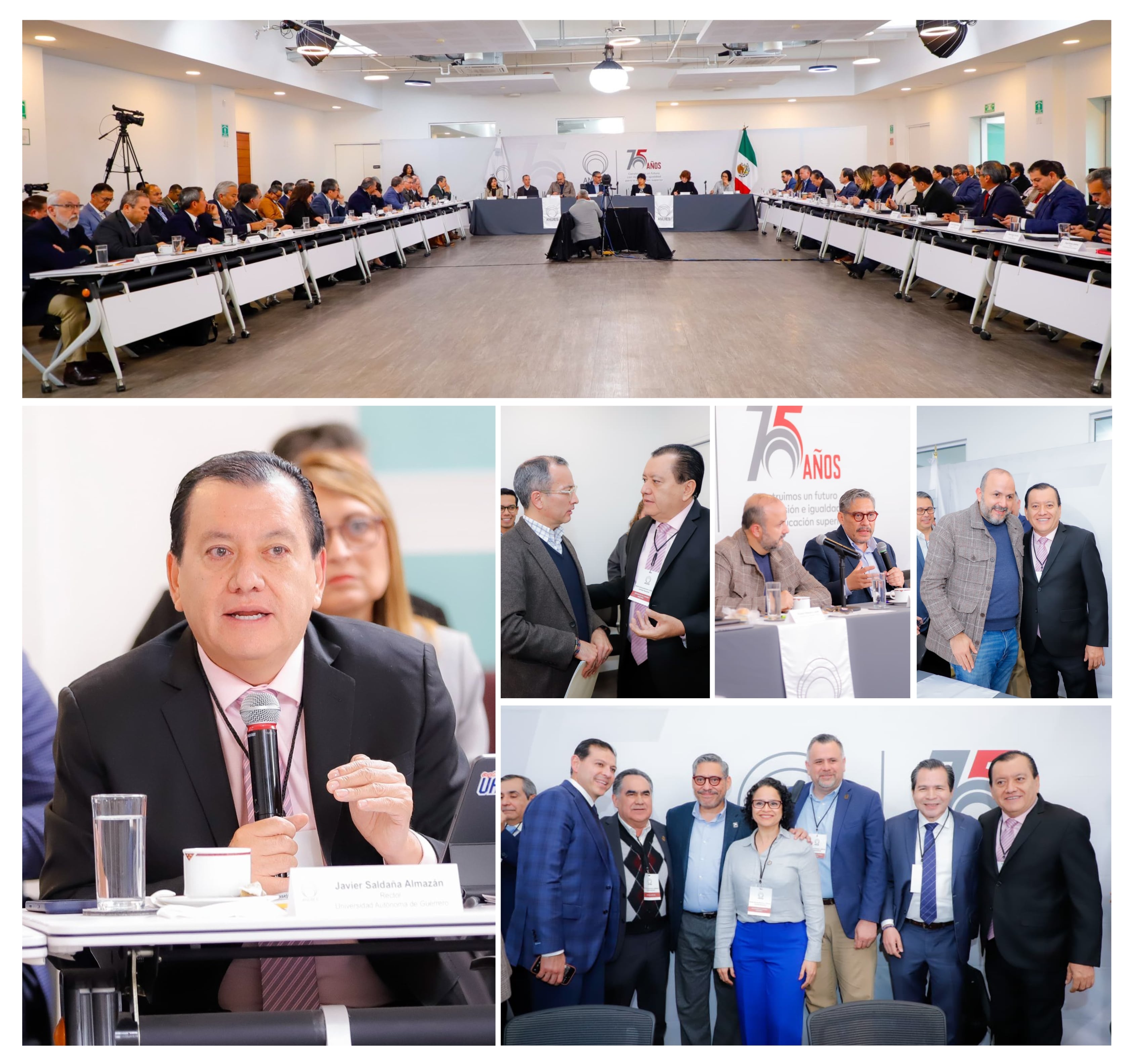 EL DR. JAVIER SALDAÑA ALMAZÁN PARTICIPÓ EN LA PRIMERA REUNIÓN EXTRAORDINARIA DE LA ANUIES PARA GESTIONAR UN PRESUPUESTO JUSTO PARA LA UAGRO EN 2026